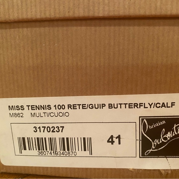 Christian Louboutin Miss Tennis 100 Calf Multi color size 41 - Picture 4 of 7